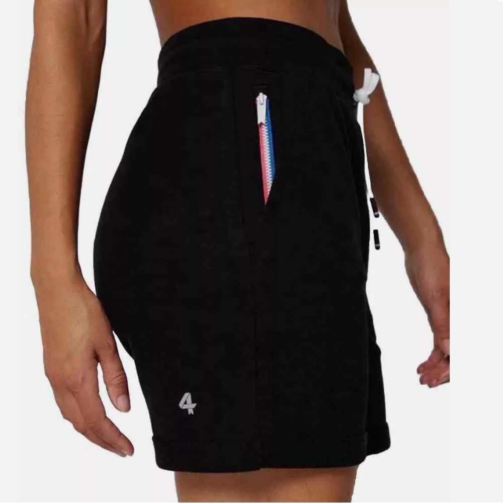 FOURLAPS Rush Black Shorts